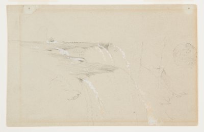 Randen av American Falls, Niagara River av Frederic Edwin Church