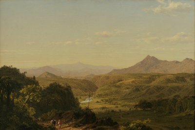 Scene blant Andesfjellene, 1854 av Frederic Edwin Church