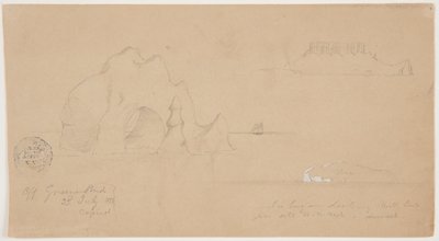 Skisser av isfjell, utenfor Greenspond, Newfoundland av Frederic Edwin Church