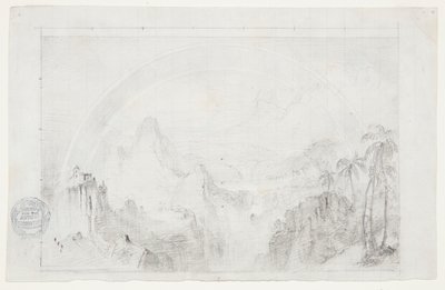 Studie for "Regntid i tropene" av Frederic Edwin Church