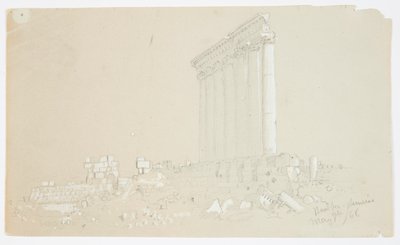 Jupiters tempel ved soloppgang, Baalbek av Frederic Edwin Church