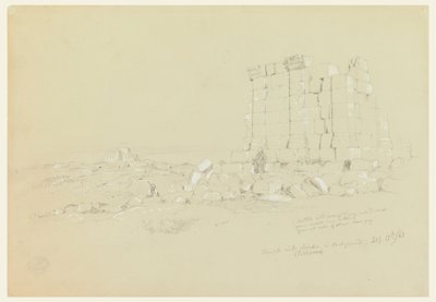 Tempel med Semua [dagens as-Samu] i det fjerne av Frederic Edwin Church
