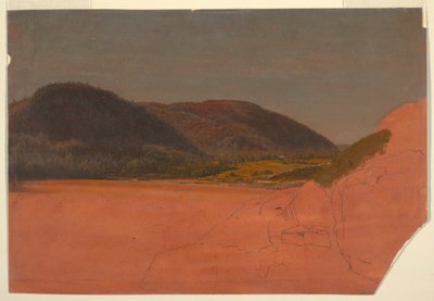 Bikuben og sandstranden fra Great Head, Mount Desert av Frederic Edwin Church