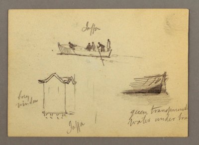 Tolv figurskisser, Joffa, Palestina av Frederic Edwin Church
