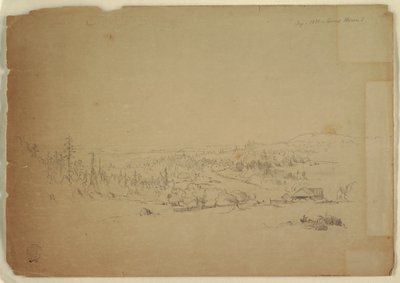 Utsikt fra Grand Manan Island, Canada, til havet av Frederic Edwin Church