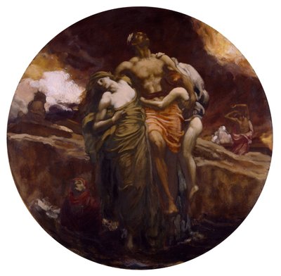 Og havet ga opp de døde som var i det, 1891-92. av Frederic Leighton