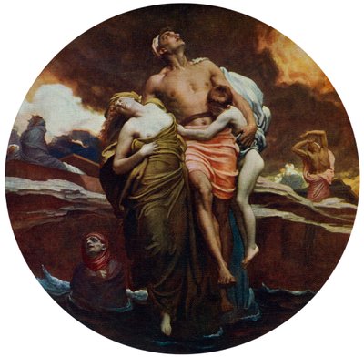 Og havet ga opp de døde som var i det, utstilt 1892, 1912. av Frederic Leighton