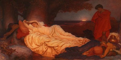 Cymon og Iphigenia, 1884 av Frederic Leighton