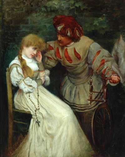 Faust og Marguerite, 1855-93 av Frederic Leighton