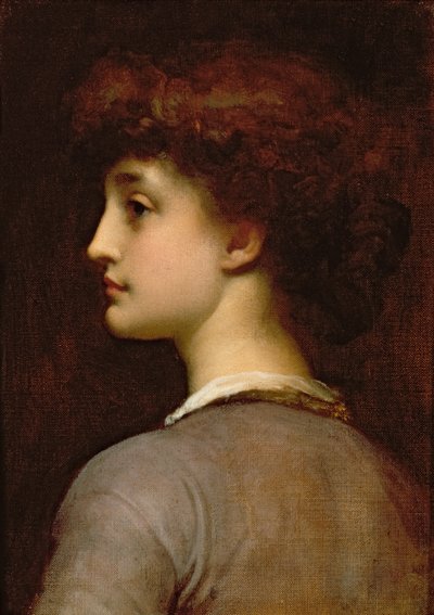 Portrett av en ung jente av Frederic Leighton
