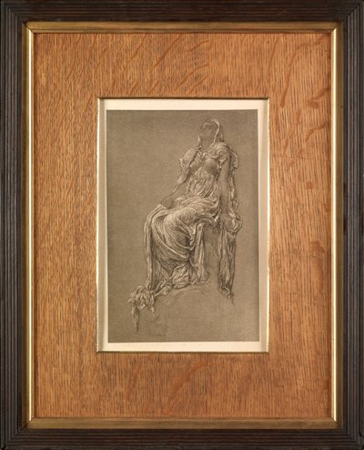 Studie for "The Spirit of the Summit" (fotografisk gjengivelse) av Frederic Leighton