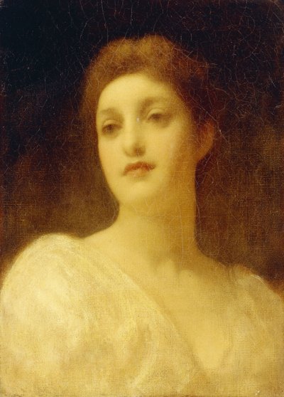 Hodet til en jente, av Frederic Leighton
