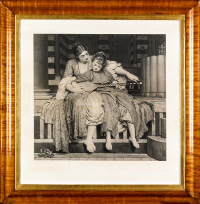 Musikktimen (fotogravyr) av Frederic Leighton