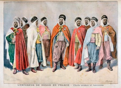 Arabiske og tunisiske høvdinger, 1896 av Frederic Lix