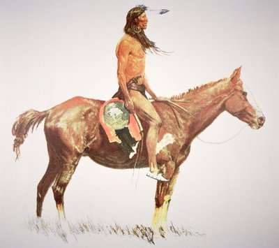 En modig cheyenne av Frederic Remington