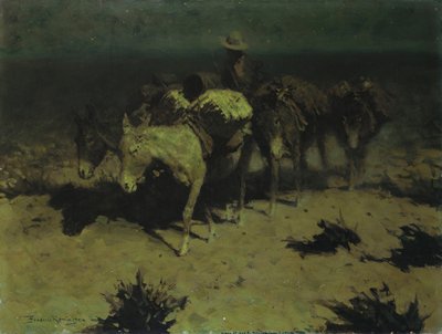 Et pakketog, 1909 av Frederic Remington