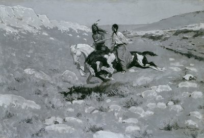 Seremoni for den raskeste hesten, ca. 1900 av Frederic Remington