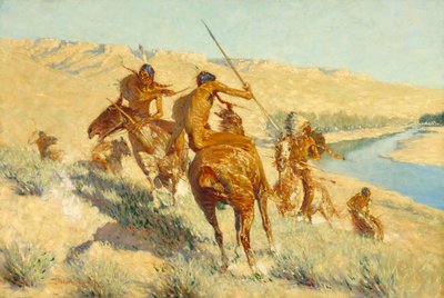 Episode of the Buffalo Gun (The Visitation of the Buffalo Gun: A Buffalo Episode) 1909 av Frederic Remington