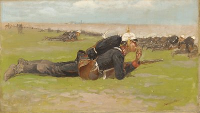 Feltøvelse for det prøyssiske infanteriet av Frederic Remington