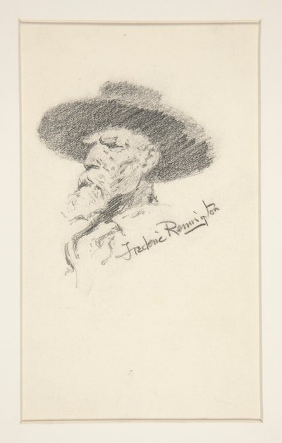 Hodet til en mann av Frederic Remington