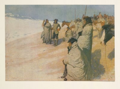 La Verendrye fra Colliers Weekly, pub. 1906 av Frederic Remington