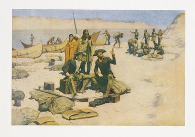 Lewis og Clark, fra Colliers Magazine, pub. 1906 av Frederic Remington