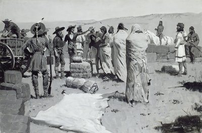 Tolken vinket til ungdommen, ca.1900 av Frederic Remington