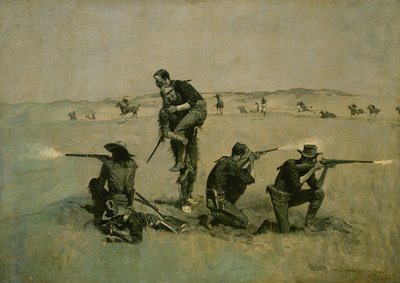 The Last Stand (Twenty-Five to One) ca. 1896 av Frederic Remington
