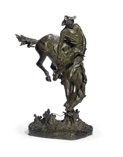 The Outlaw (bronse med brungrønn patina) av Frederic Remington