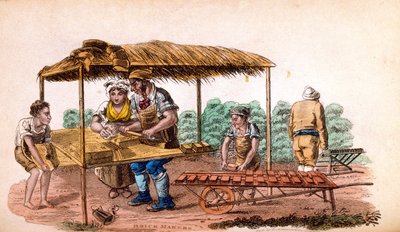 Mursteinsmakeren fra Ackermanns verden i miniatyr av Frederic Shoberl