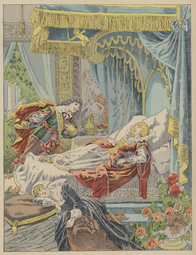 Tornerose, Tornerose (farge litho) av Frederic Theodore (after) Lix
