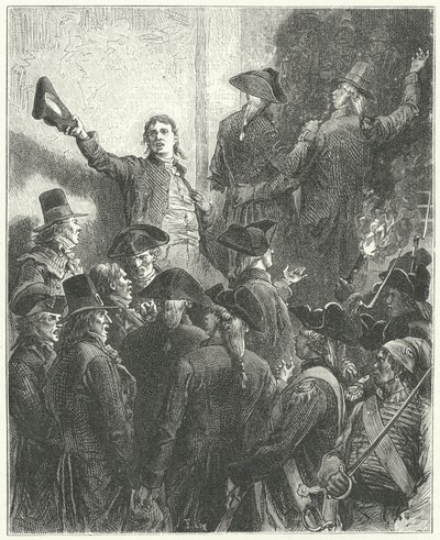 Girondins undergang av Frederic Theodore (after) Lix