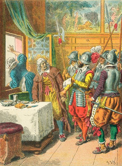 Arrestasjon av Broussel av Frederic Theodore Lix