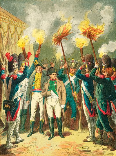 Kvelden før slaget ved Austerlitz av Frederic Theodore Lix