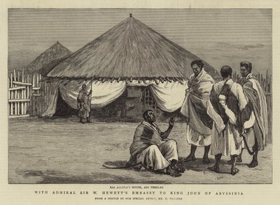 Med admiral Sir W Hewetts ambassade til kong John av Abyssinia av Frederic Villiers