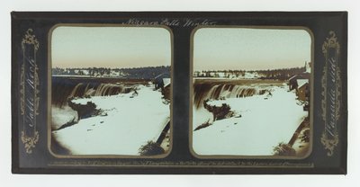 Vinter, Niagara Falls, Table Rock, Canada Side av Frederic and William Langenheim