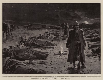 Kampanjer i Sør-Afrika, A Night Bivouac av Frederic de Haenen