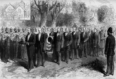 Funeral of Benjamin Disraeli (Lord Beaconsfield av Frederic de Haenen