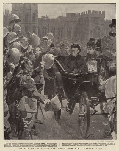 Vår elskede suverens siste offentlige funksjon, 30. november 1900 av Frederic de Haenen