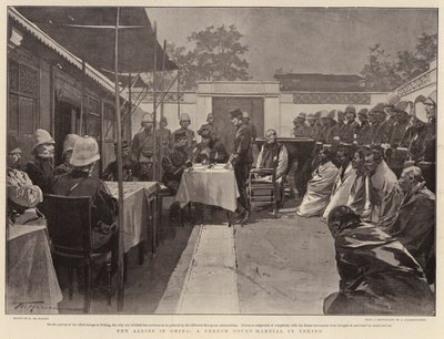 De allierte i Kina, en fransk krigsrett i Peking av Frederic de Haenen