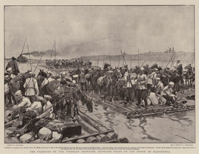 Kampene på den sibirske grensen, russere går til fronten i Manchuria av Frederic de Haenen