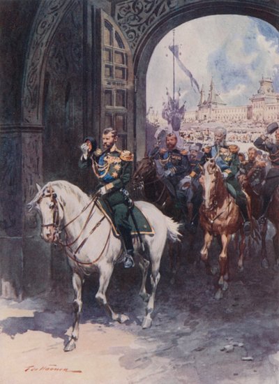 Spassky (Frelser)-porten til Kreml av Frederic de Haenen