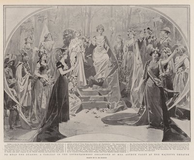 To Help the Guards, et tablå i underholdningen organisert av fru Arthur Paget ved hennes Majestets teater av Frederic de Haenen