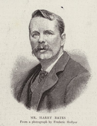 Harry Bates , britisk billedhugger (litho) av Frederick (after) Hollyer