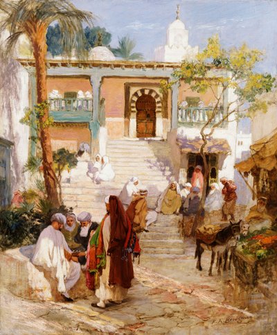 Ved souken, av Frederick Arthur Bridgman