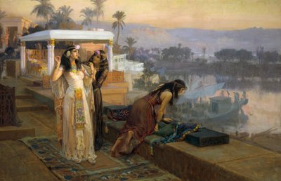Cleopatra på Terraces of Philae av Frederick Arthur Bridgman