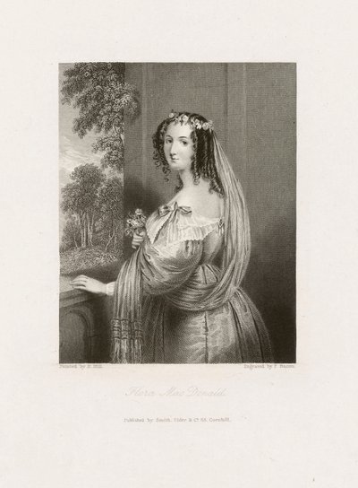 Flora MacDonald, ca. 1850 (trykk) av Frederick Bacon