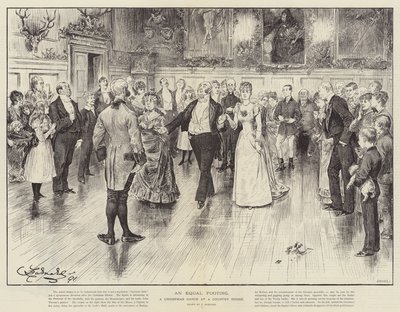 En likestilling, en juledans på et landsted av Frederick Barnard