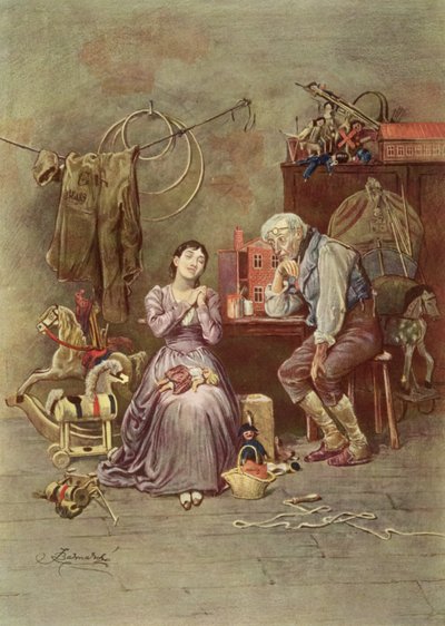 Caleb Plummer og hans blinde datter, scene fra 