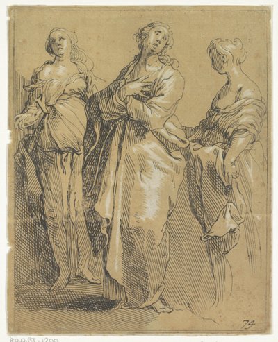 Tre stående figurer av Frederick Bloemaert